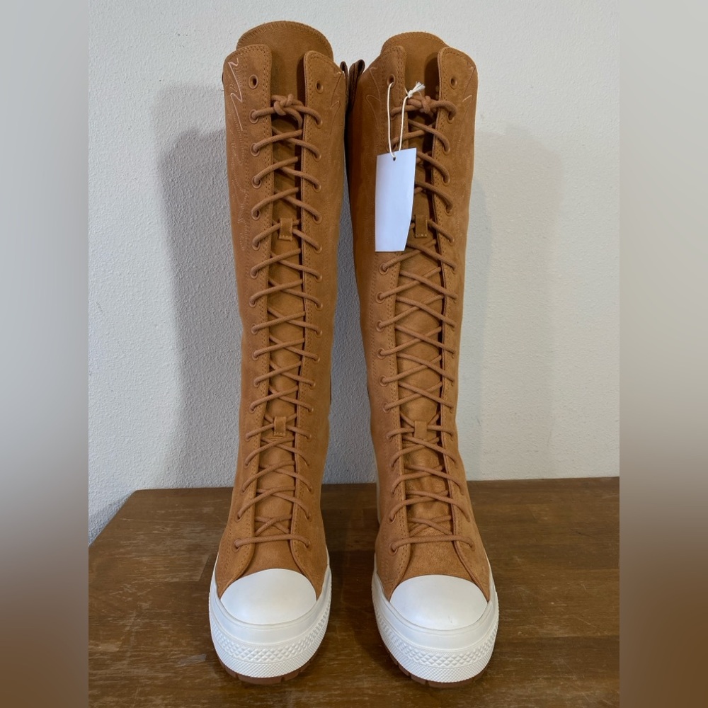 Converse Chuck 70 De Luxe Heel XX High Platform Suede Cowboy - Women’s Size 7.5 - Picture 13 of 16
